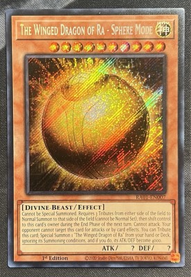 3x The Winged Dragon of Ra - Sphere Mode RA01-EN007 1st Edition Yu-Gi-Oh!-image