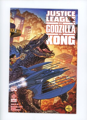 Justice League vs Godzilla vs Kong #1 1A JLA Superman Wonder Woman 1st Print-image