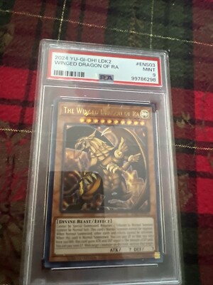 Yugioh! The Winged Dragon of Ra - LDK2-ENS03 - Ultra Rare - PSA 9-image