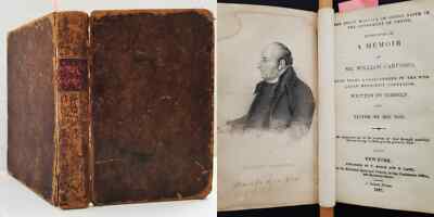 1837 antique Wm CARVOSSO MEMOIR weslyn methodist connexion SIMPLE FAITH CHRIST-image