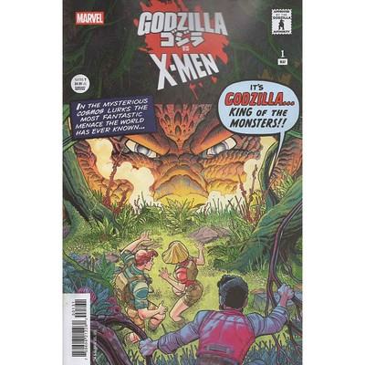 Godzilla Vs X-Men #1 Nick Bradshaw Monster Homage Variant Marvel Comics-image