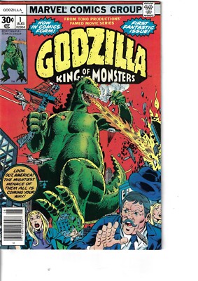 Godzilla 1 Nick Fury Fine+ 1977 Glossy-image