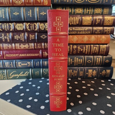 EASTON PRESS A Time to Heal Gerald Ford SIGNED Leather US President Unread-image