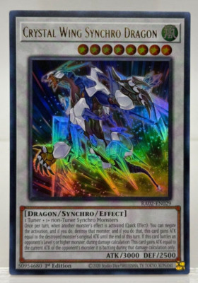 Yu-Gi-Oh! TCG Crystal Wing Synchro Dragon RA02-EN029 Ultra Rare NM/M-image