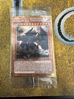 Yugioh SEALED Obelisk the Tormentor MVPC-EN001 Gold Rare Limited Edition!!-image