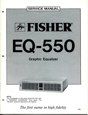 VINTAGE FISHER SERVICE MANUAL GRAPHIC EQUALIZER EQ-550-image