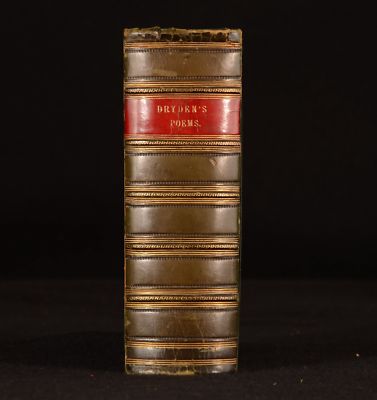 c1854 3vols in 1 The Poems of John Dryden Robert Bell Edited with Memoir-image
