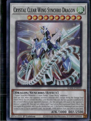 Yu-Gi-Oh! Crystal Clear Wing Synchro Dragon RA04-EN059 Super Rare 1st Edition NM-image