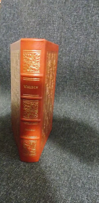 Walden Life in the Woods by Henry David Thoreau (HC 1981) Easton Press Leather-image