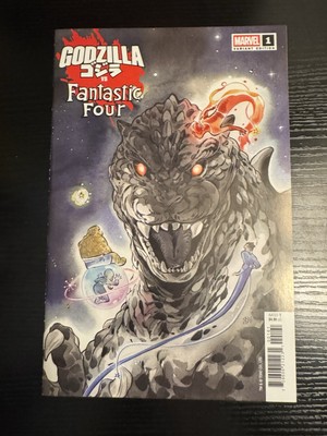 Godzilla Vs. Fantastic Four 1 Peach Momoko Variant 2025 9.6 Copy-image