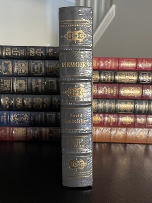 FACTORY SEALED, SIGNED & NUMBERED!! MEMOIRS By David Rockefeller~ Easton Press-image