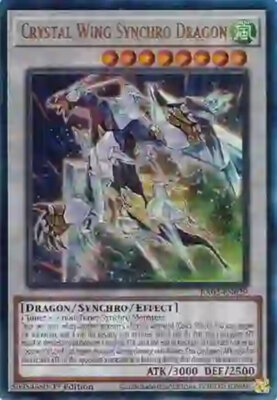 Yugioh! Crystal Wing Synchro Dragon - RA02-EN029 - Prismatic Ultimate Rare - 1st-image
