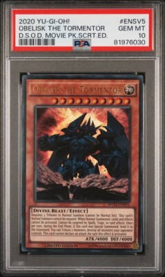 YuGiOh Obelisk the Tormentor MVP1-ENSV5 Ultra Rare Limited Edition PSA 10-image