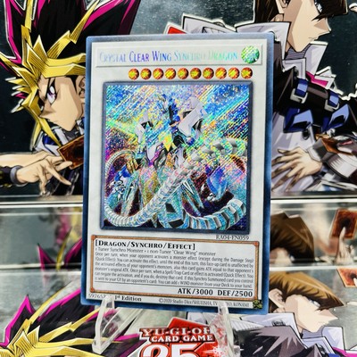 Yugioh Crystal Clear Wing Synchro Dragon RA04-EN059 Secret Rare 1st Ed Near Mint-image