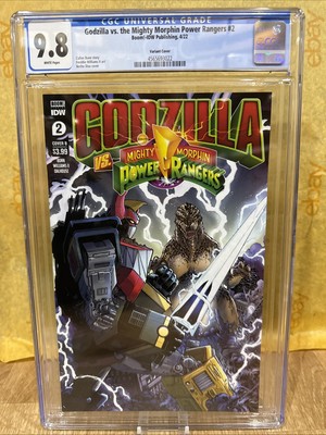 Godzilla vs Mighty Morphin Power Rangers #1 Diaz variant CGC 9.8 NM/M Gorgeous-image