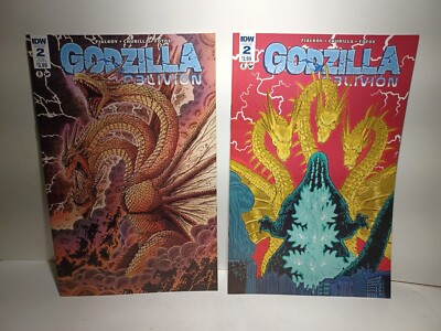 GODZILLA OBLIVION ISSUE #2 2 covers 2016 IDW PRODUCTIONS  PERFECT NEW-image