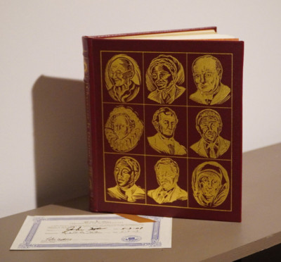 SIGNED LEATHERBOUND - Character Is Destiny by John McCain (Easton Press 2007)-image