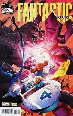 Fantastic Four (7th Series) #25B VF/NM; Marvel | Godzilla vs Galactus Variant --image