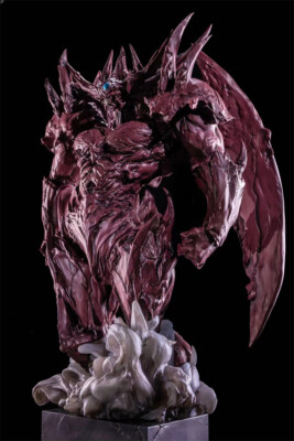 ASS Studio Duel Monsters YuGiOh​ Obelisk The Tormentor Red Blood Resin Statue-image