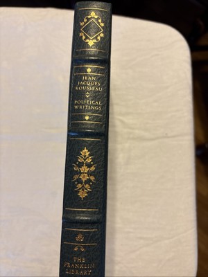 (Franklin Library) Jean Jacques Rousseau Political Writings 1982 LE Leather Book-image