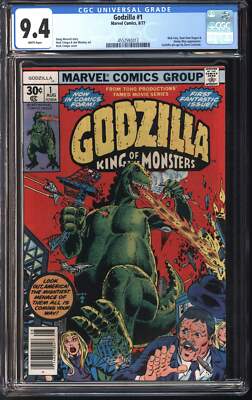 Marvel Comics Godzilla #1 8/77 CGC 9.4 White Pages-image