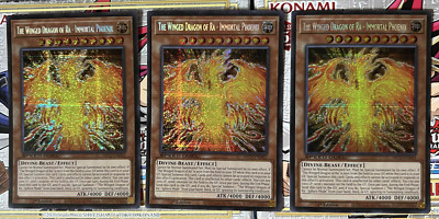 YuGiOh The Winged Dragon of Ra - Immortal Phoenix SBC2-END02 Secret Rare PLAYSET-image