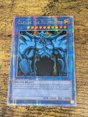 Yugioh Obelisk the Tormentor LC01-EN001 Quarter Century Secret Rare Near Mint-image