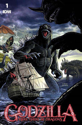 Godzilla: Here There Be Dragons #1D VF/NM; IDW | RI 1:25 Variant - we combine sh-image