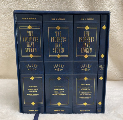 The Prophets Have Spoken - 3 Vol + Index  1999 LDS Faux Leather Complete Box Set-image