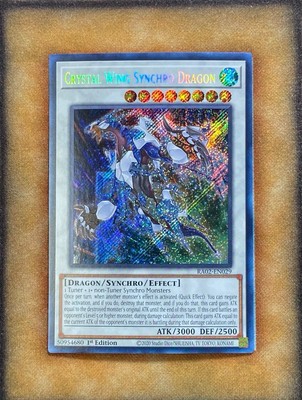 Yugioh Crystal Wing Synchro Dragon RA02-EN029 Secret Rare 1st Ed NM-image