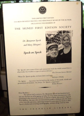 Spock on Spock Franklin Library Signed First Edition Still Sealed-image