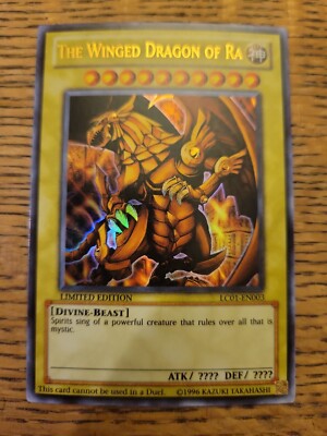 Winged Dragon of Ra - Limited Edition Yugioh God Card Holo Foil Ultra Rare-image