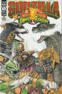 Godzilla VS Power Rangers # 1 Cover B NM IDW [X4]-image