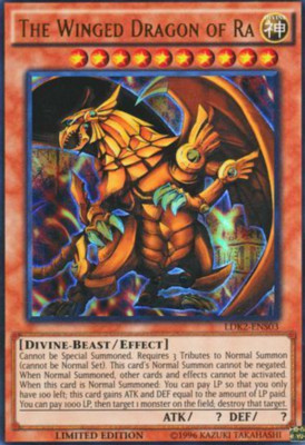 1X NM The Winged Dragon of Ra - LDK2-ENS03 - Ultra Rare Limited Edition - Yugi-image