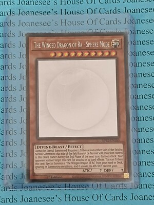 The Winged Dragon of Ra - Sphere Mode GFP2-EN180 Ghost Yu-Gi-Oh Card 1st New #2-image