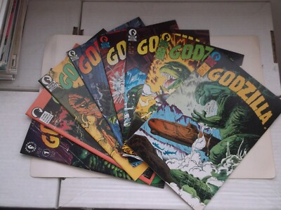 DARK HORSE: GODZILLA #1-6+MORE, COMPLETE SET, HIT TV SERIES, HOT, 1987-1992, VF+-image