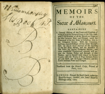 1703 ABLANCOURT - MEMOIRS HISTORY TREATY PORTUGAL SPAIN WAR BATTLE SIEGE PEACE-image