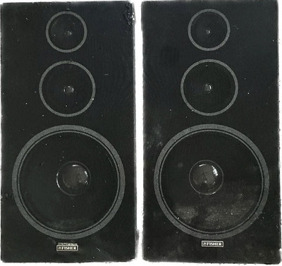 Fisher SM-332 3-Way Speakers (x2) - Tested Working-image
