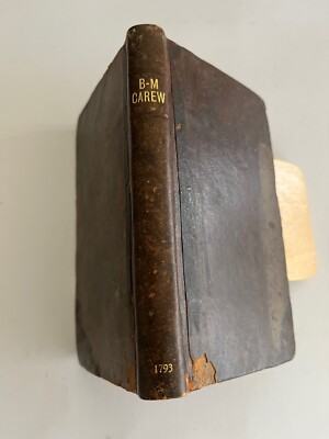 1793 LIFE AND ADVENTURES OF BAMPFYLDE-MOORE CAREW English rogue vagabond gypsies-image