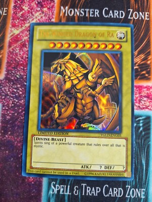 Yu-Gi-Oh! The Winged Dragon of Ra YGLD-ENG03 Ultra Rare Limited Near Mint d4/-image