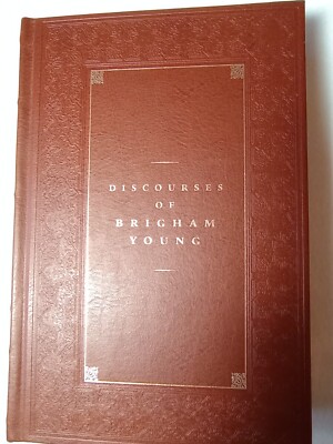 Discourses of Brigham Young, Deseret Book Co. Leather Bound Gold Leaf pages NOS-image