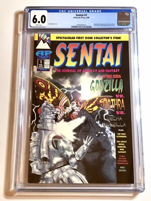 1994 ANTARCTIC SENTAI 1 GODZILLA 1ST APPEARANCE MOTHRA GRADED CGC 6.0 RARE POP 5-image