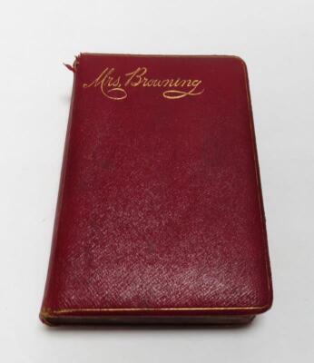 1850 The Poems of Elizabeth Barrett Browning With Memoir, Etc. Leather Bound-image