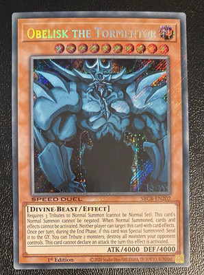 Yu-Gi-Oh Obelisk the Tormentor #SBCB-EN202 SCR 1st Ed Speed Duel: Battle City-image
