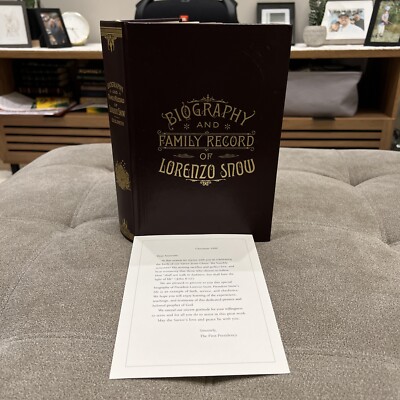 Biography and Family Record of Lorenzo Snow Leather LDS Mormon Employee Gift Ed-image