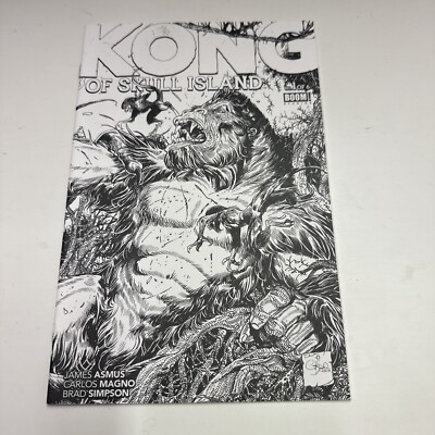 Kong of Skull Island Wraparound Coloring Book Variant Comic 1 Dinosaur King Kong-image