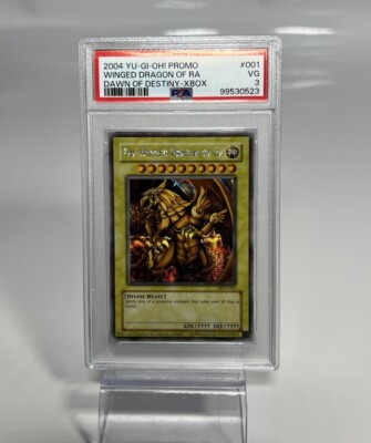PSA 3 - The Winged Dragon Of Ra DOD-001 Prismatic Secret Rare Xbox Promo YuGiOh-image