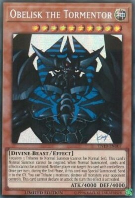 Yugioh-Obelisk the Tormentor-Secret Rare-Limited Edition-TN19 EN007 (LP)-image