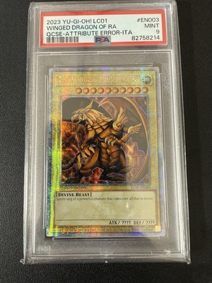 PSA 9 - Yu-Gi-Oh Card - LC01-EN003 - THE WINGED DRAGON OF RA (Ultra) ATTR-ERR-image
