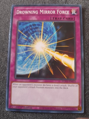 Drowning Mirror Force EGO1-EN035 Egyptian God Deck: Obelisk the Tormentor 1st...-image